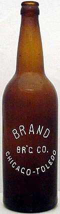 BRAND BREWING COMPANY EMBOSSED BEER BOTTLE