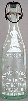 UNITED BREWERIES COMPANY EMBOSSED BEER BOTTLE