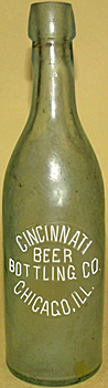 CINCINNATI BEER BOTTLING COMPANY EMBOSSED BEER BOTTLE