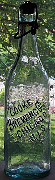 COOKE BREWING COMPANY EMBOSSED BEER BOTTLE