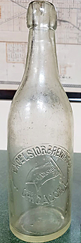 EXCELSIOR BREWING COMPANY EMBOSSED BEER BOTTLE