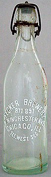 FECKER BREWERY EMBOSSED BEER BOTTLE