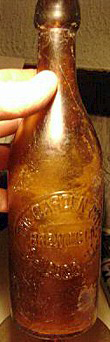 GARDEN CITY BREWERY EMBOSSED BEER BOTTLE