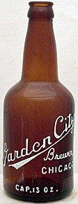 GARDEN CITY BREWERY EMBOSSED BEER BOTTLE