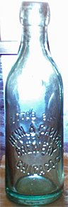 HENN & GABLER BREWERY EMBOSSED BEER BOTTLE