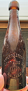 IMPERIAL BREWING & BOTTLING COMPANY EMBOSSED BEER BOTTLE