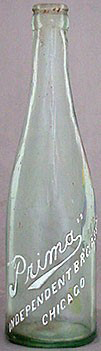 INDEPENDENT BREWING ASSOCIATION EMBOSSED BEER BOTTLE