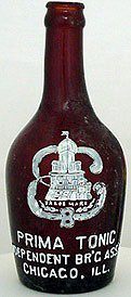 INDEPENDENT BREWING ASSOCIATION EMBOSSED BEER BOTTLE