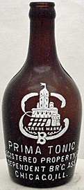 INDEPENDENT BREWING ASSOCIATION EMBOSSED BEER BOTTLE