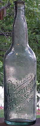 INDEPENDENT BREWING ASSOCIATION EMBOSSED BEER BOTTLE