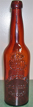 INDEPENDENT BREWING ASSOCIATION EMBOSSED BEER BOTTLE