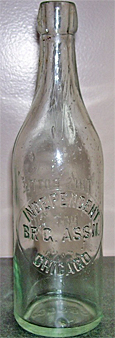 INDEPENDENT BREWING ASSOCIATION EMBOSSED BEER BOTTLE