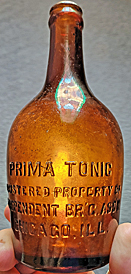 INDEPENDENT BREWING ASSOCIATION EMBOSSED BEER BOTTLE