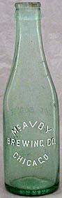 McAVOY BREWING COMPANY EMBOSSED BEER BOTTLE