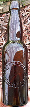 McAVOY BREWING COMPANY EMBOSSED BEER BOTTLE