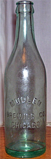 MULLEN BREWING COMPANY EMBOSSED BEER BOTTLE