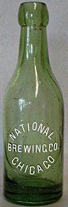 NATIONAL BREWING COMPANY EMBOSSED BEER BOTTLE