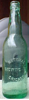 NATIONAL BREWING COMPANY EMBOSSED BEER BOTTLE