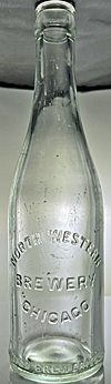 NORTH WESTERN BREWERY EMBOSSED BEER BOTTLE