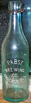 PABST BREWING COMPANY EMBOSSED BEER BOTTLE