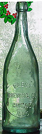 PABST BREWING COMPANY EMBOSSED BEER BOTTLE