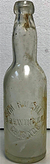 WILLIAM RUEHL BREWING COMPANY EMBOSSED BEER BOTTLE