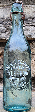 THE K. G. SCHMIDT BREWING COMPANY EMBOSSED BEER BOTTLE