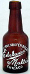 PETER SCHOENHOFEN BREWING COMPANY EMBOSSED BEER BOTTLE