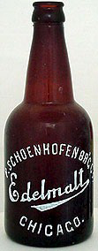 PETER SCHOENHOFEN BREWING COMPANY EMBOSSED BEER BOTTLE