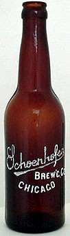 SCHOENHOFEN BREWING COMPANY EMBOSSED BEER BOTTLE