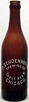 PETER SCHOENHOFEN BREWING COMPANY EMBOSSED BEER BOTTLE