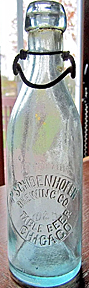 PETER SCHOENHOFEN BREWING COMPANY EMBOSSED BEER BOTTLE