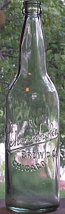 SCHOENHOFEN BREWING COMPANY EMBOSSED BEER BOTTLE