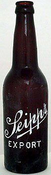 THE CONRAD SEIPP BREWING COMPANY EMBOSSED BEER BOTTLE