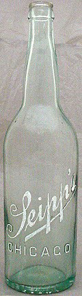 THE CONRAD SEIPP BREWING COMPANY EMBOSSED BEER BOTTLE