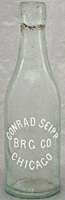 THE CONRAD SEIPP BREWING COMPANY EMBOSSED BEER BOTTLE