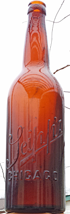 THE CONRAD SEIPP BREWING COMPANY EMBOSSED BEER BOTTLE