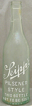 THE CONRAD SEIPP BREWING COMPANY EMBOSSED BEER BOTTLE