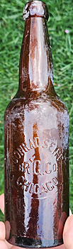 THE CONRAD SEIPP BREWING COMPANY EMBOSSED BEER BOTTLE