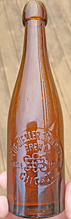 SIEGLER SCHIEMANN BREWING COMPANY EMBOSSED BEER BOTTLE