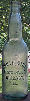 SOUTH SIDE BREWING COMPANY EMBOSSED BEER BOTTLE