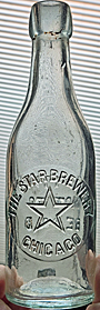 THE STAR BREWERY EMBOSSED BEER BOTTLE