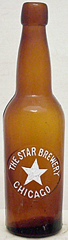 THE STAR BREWERY EMBOSSED BEER BOTTLE