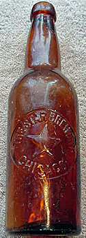 THE STAR BREWERY EMBOSSED BEER BOTTLE