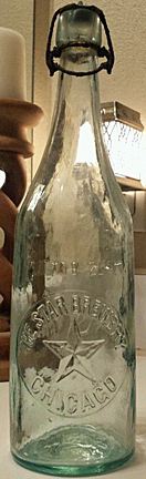 THE STAR BREWERY EMBOSSED BEER BOTTLE