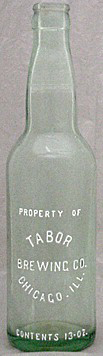 TABOR BREWING COMPANYEMBOSSED BEER BOTTLE