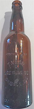 TABOR BREWING COMPANYEMBOSSED BEER BOTTLE