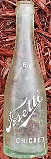 TOSETTI EXPORT EMBOSSED BEER BOTTLE