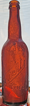 TOSETTI EXPORT EMBOSSED BEER BOTTLE