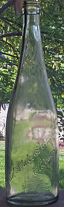 UNITED STATES BREWING COMPANY EMBOSSED BEER BOTTLE